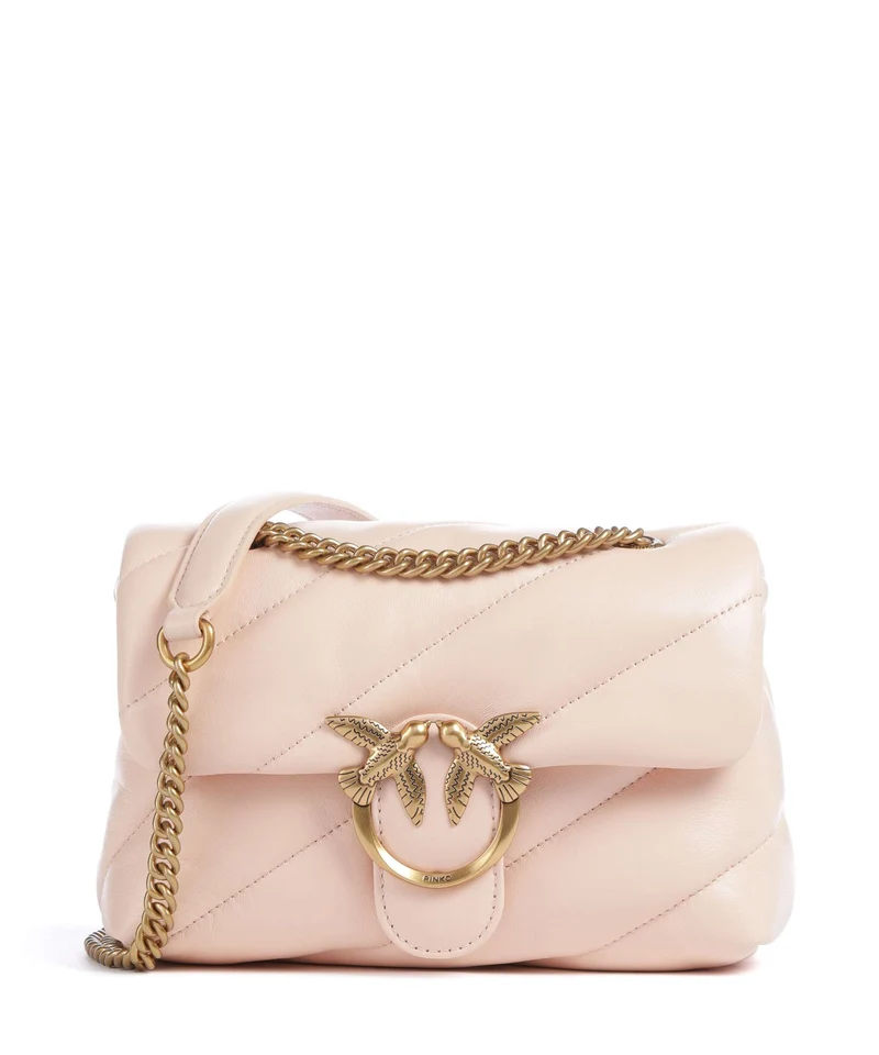 Pinko Love Puff Mini Borsa a spalla light pink/antique gold