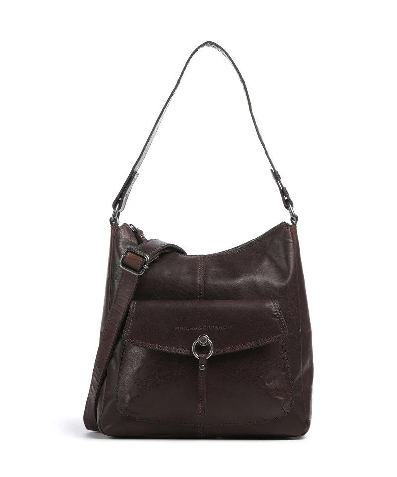 Spikes & Sparrow Bronco Cydney Borsa hobo dark brown