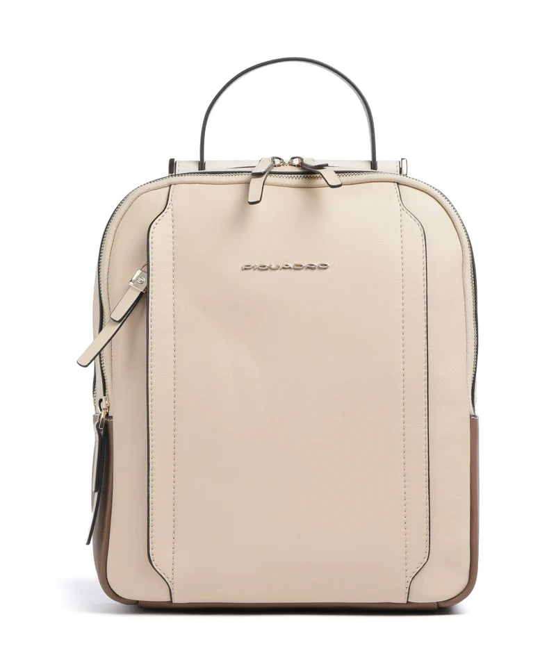 Piquadro Circle Zaino beige/cuoio