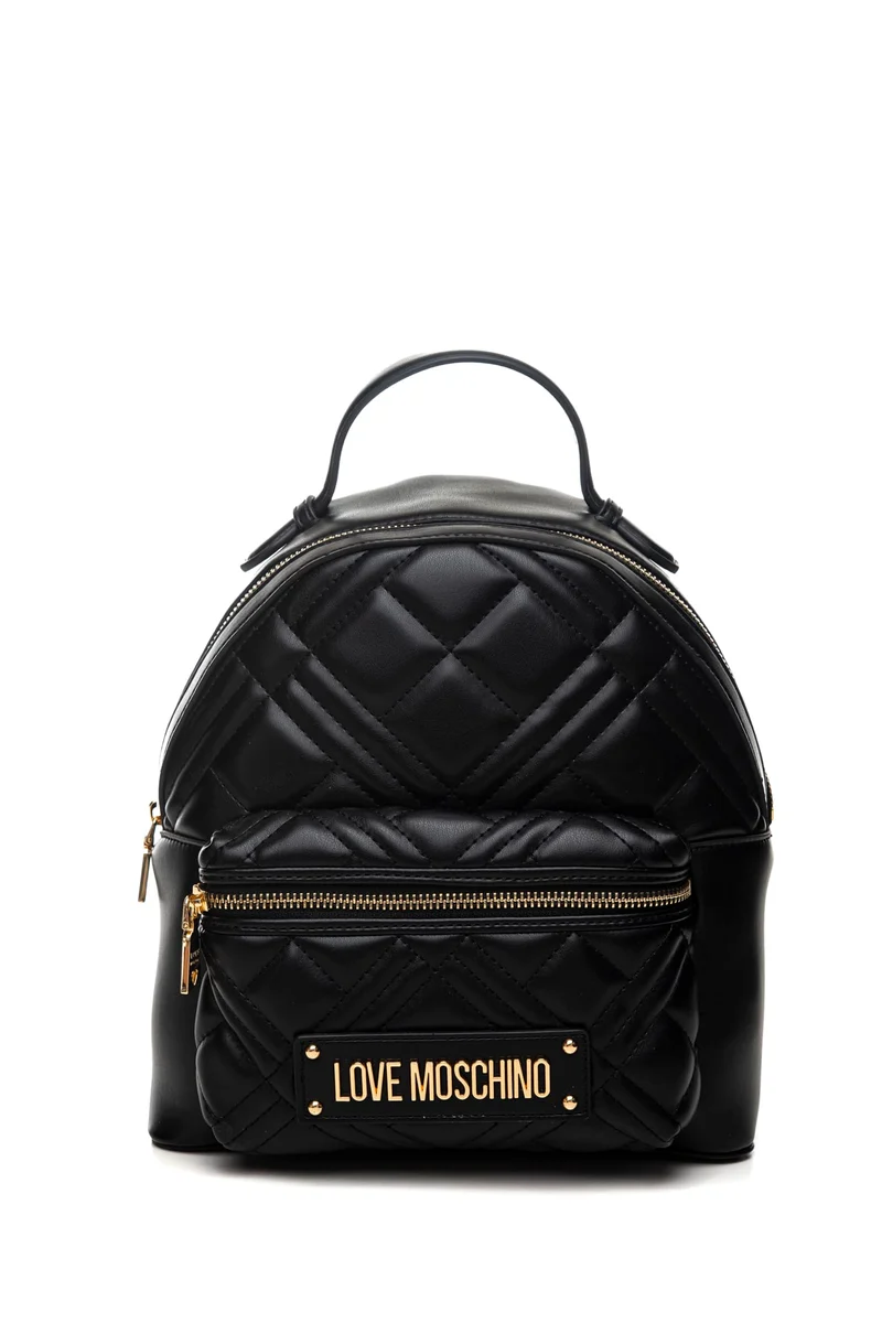 Zaino Love Moschino Quilted Pu Bp Da Donna Nero In Poliuretano