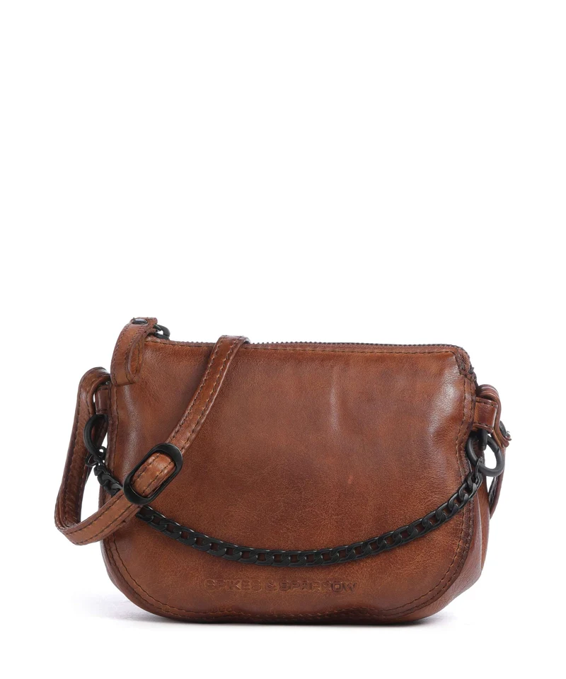 Spikes & Sparrow Apache Delaine Borsa a tracolla brandy