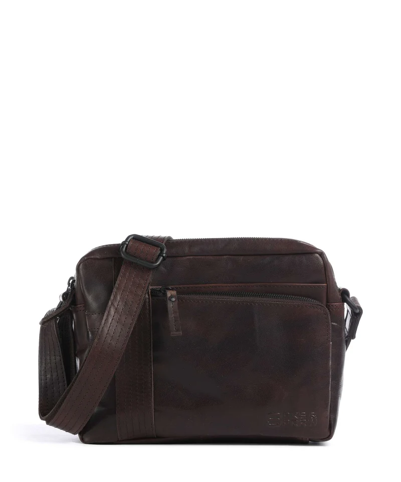 Spikes & Sparrow Bronco Ayden Borsa a tracolla dark brown