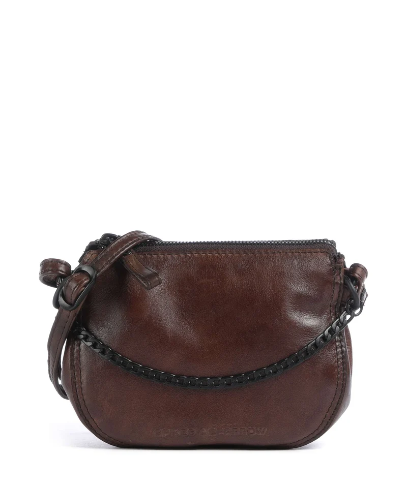 Spikes & Sparrow Apache Delaine Borsa a tracolla dark brown
