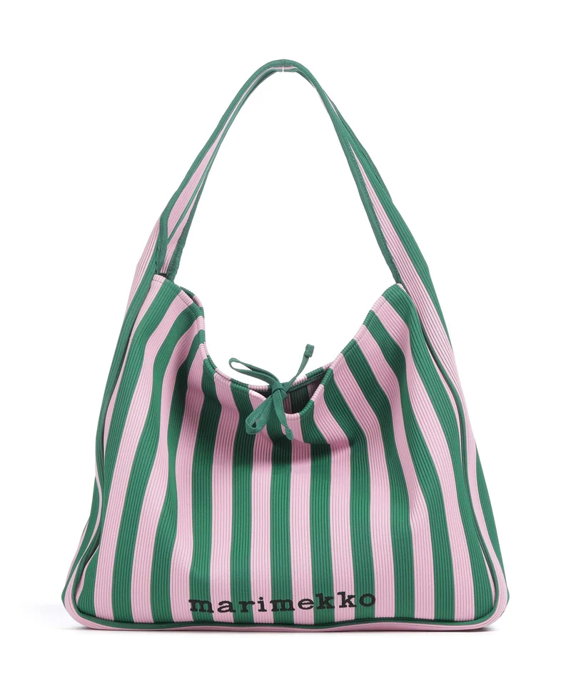 Marimekko Knitted Merirosvo Borsa hobo pink/dark green