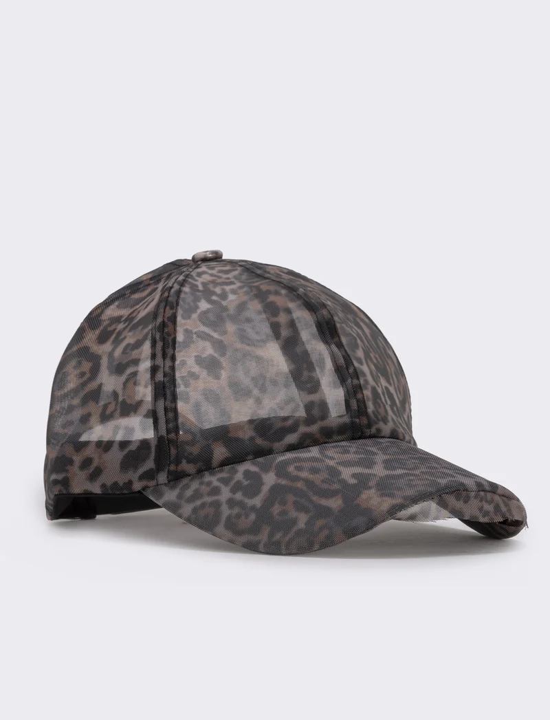 Cappello baseball a rete - Leopardato