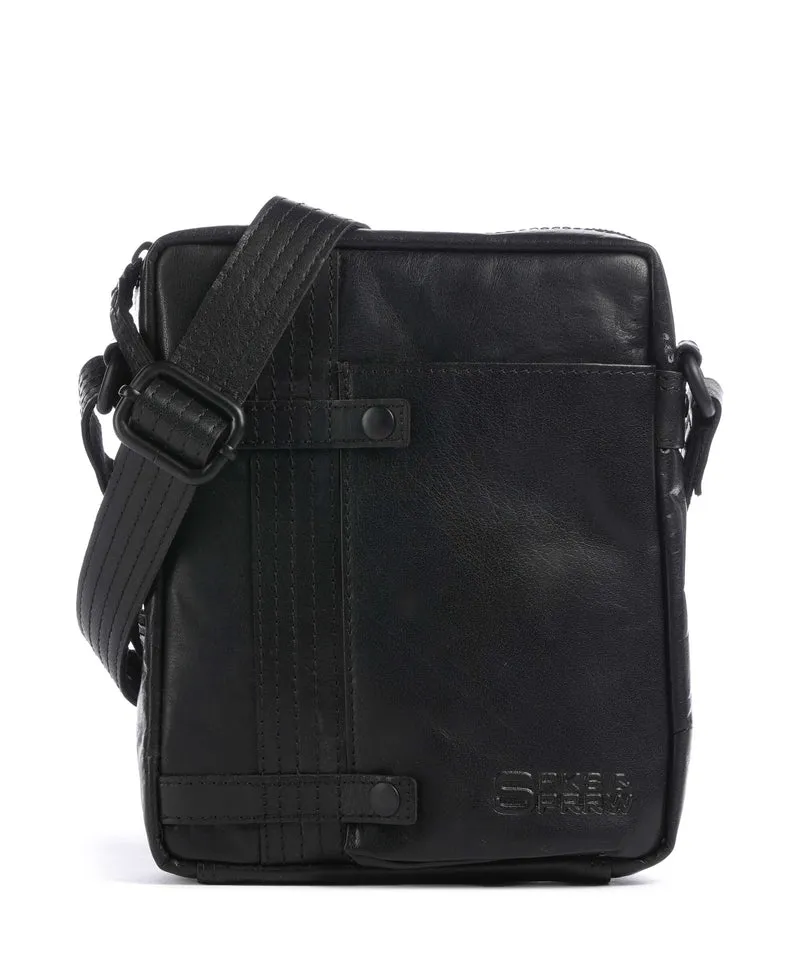 Spikes & Sparrow Bronco Benn Borsa a tracolla black