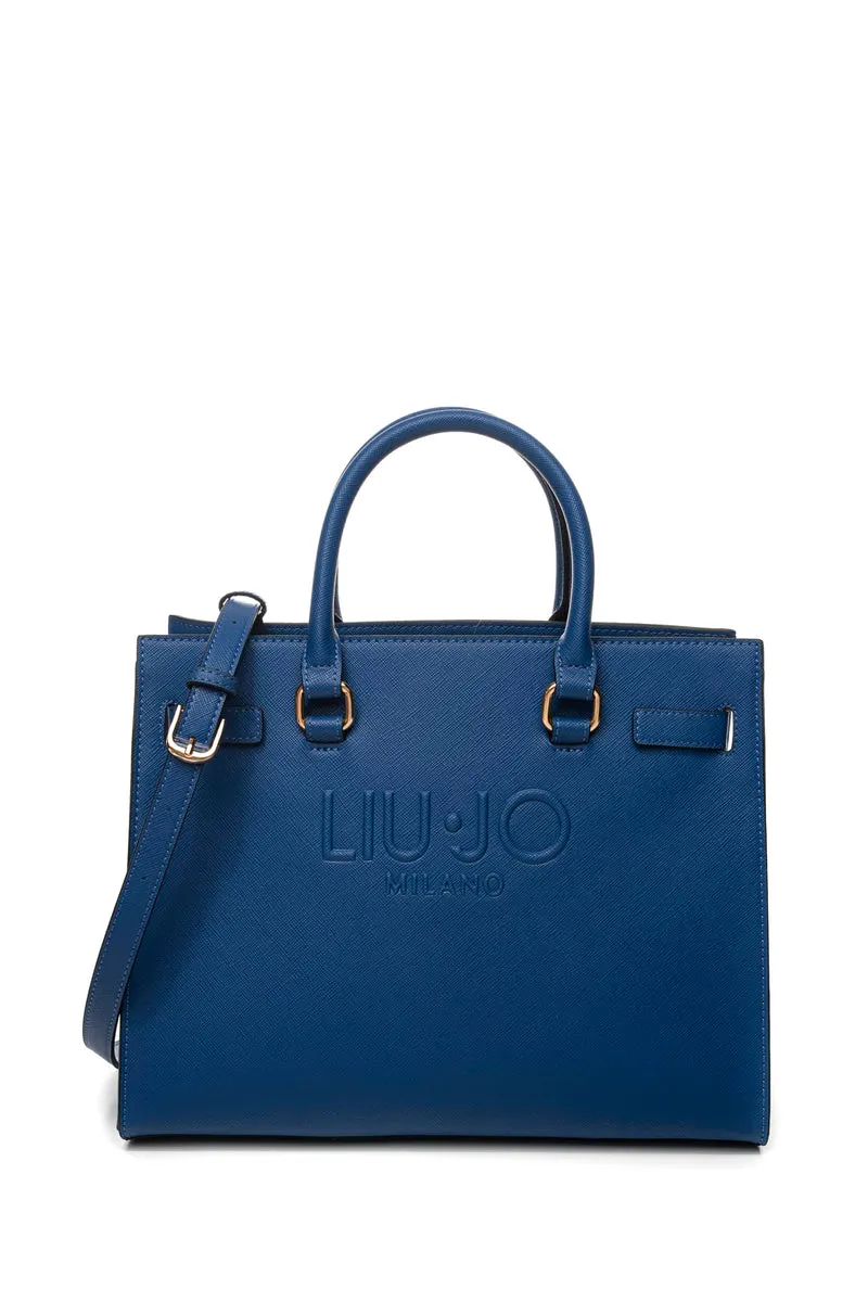 Borsa Liu Jo Halona Tt L Da Donna Blu Reale In Poliuretano