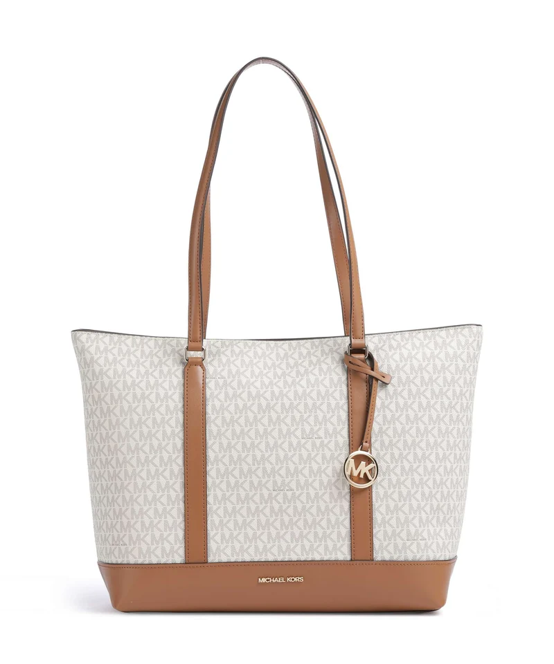 Michael Kors Andie Medium Borsa shopper vanilla/acorn