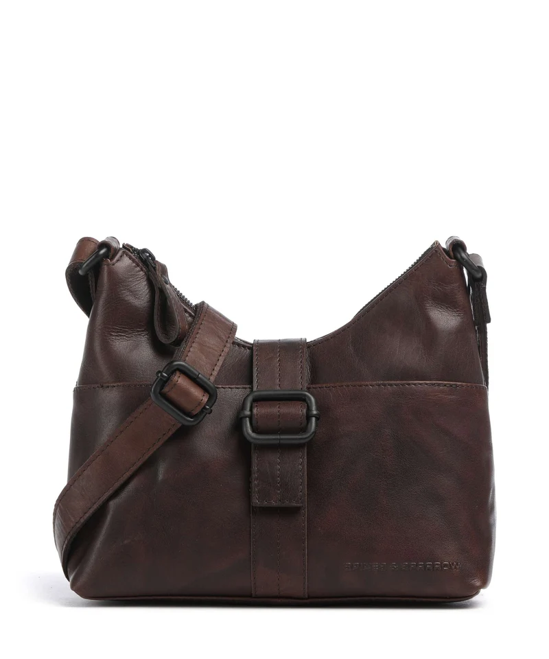 Spikes & Sparrow Bronco Ellesse Borsa a tracolla dark brown