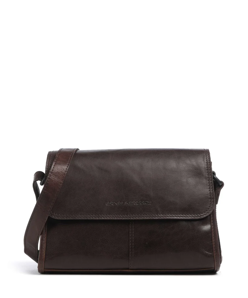 Spikes & Sparrow Bronco Belle Borsa a tracolla dark brown