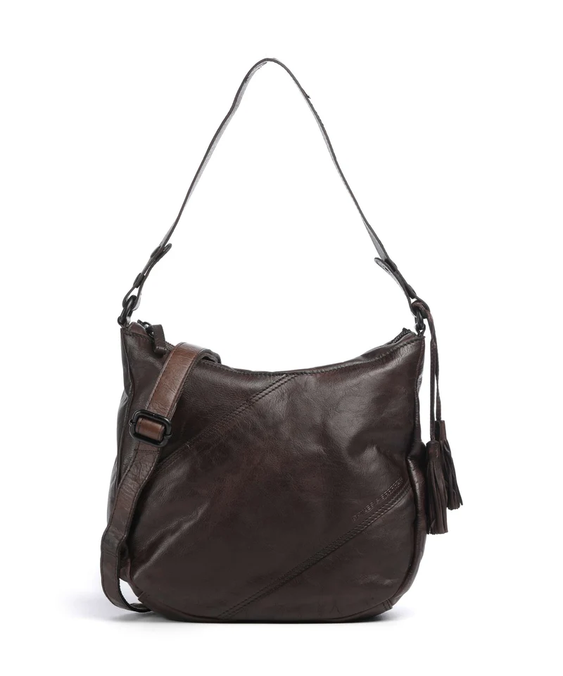 Spikes & Sparrow Apache Natalia Borsa hobo dark brown
