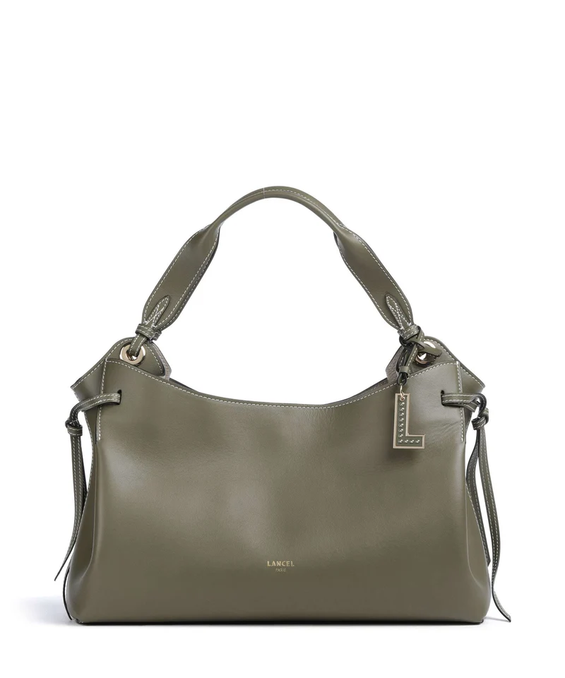 Lancel Swann M Borsa hobo dark khaki