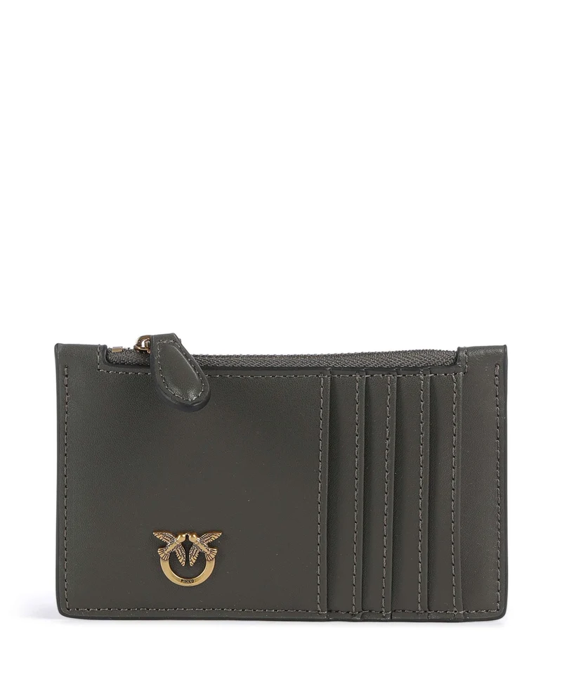 Pinko Airone Porta carte di credito verde fango/antique gold