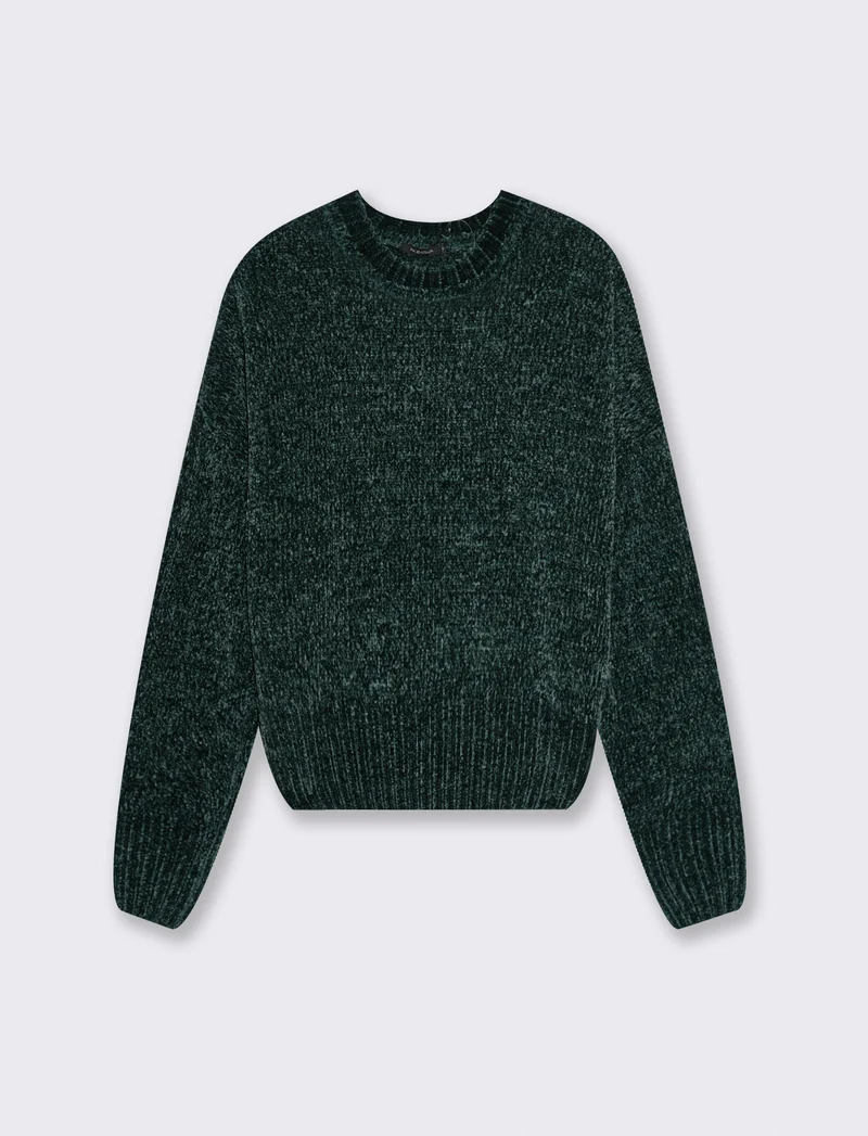 MAGLIA IN CINIGLIA - Verde bosco