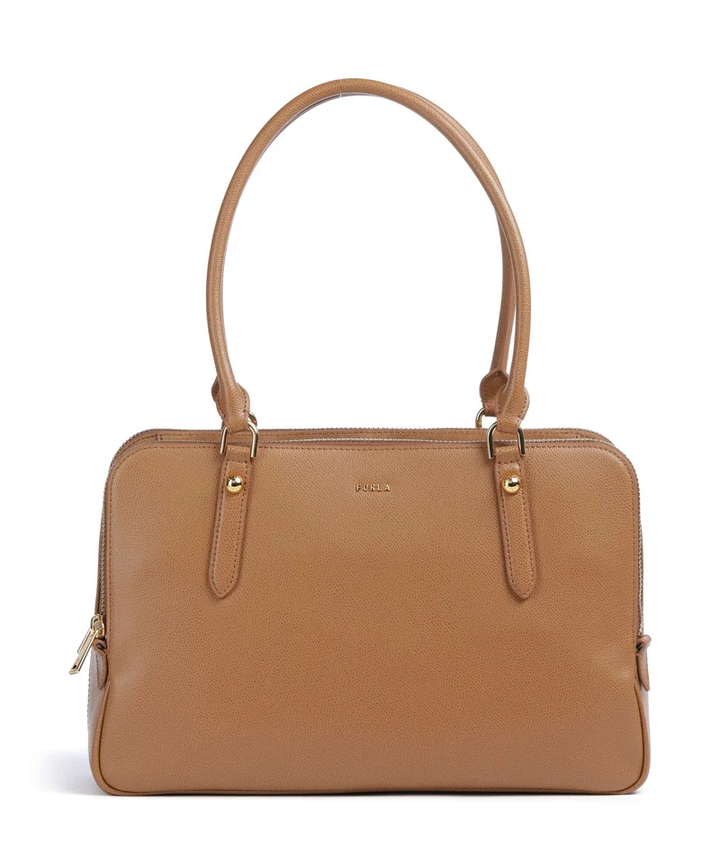 Furla Giulia L Borsa a spalla tabacco
