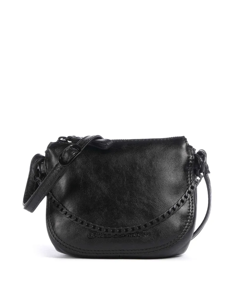 Spikes & Sparrow Apache Delaine Borsa a tracolla black