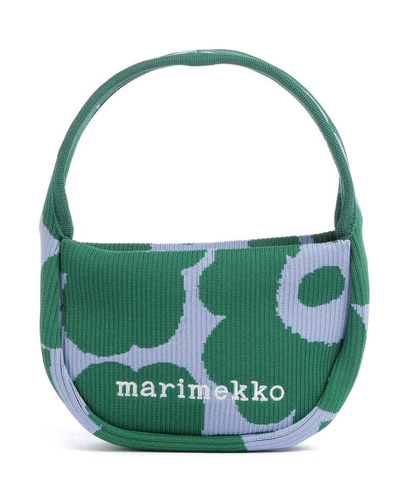 Marimekko Knitted Unikko Borsa a mano dark green/blue