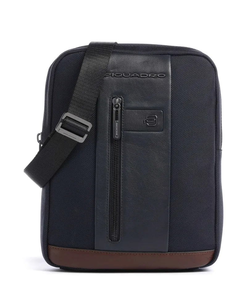 Piquadro Brief 2 Borsa a tracolla blue/cognac