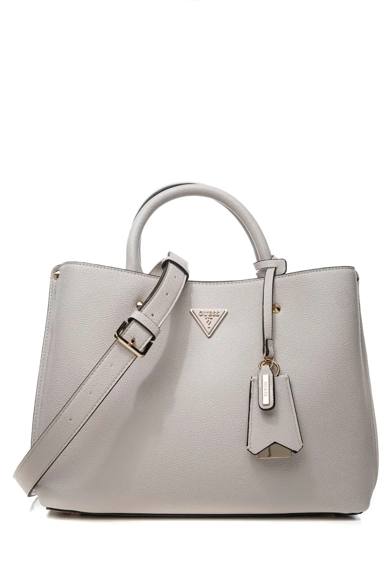 Borsa Guess Meridian Girlfriend St Da Donna Grigio Perla In Poliuretano