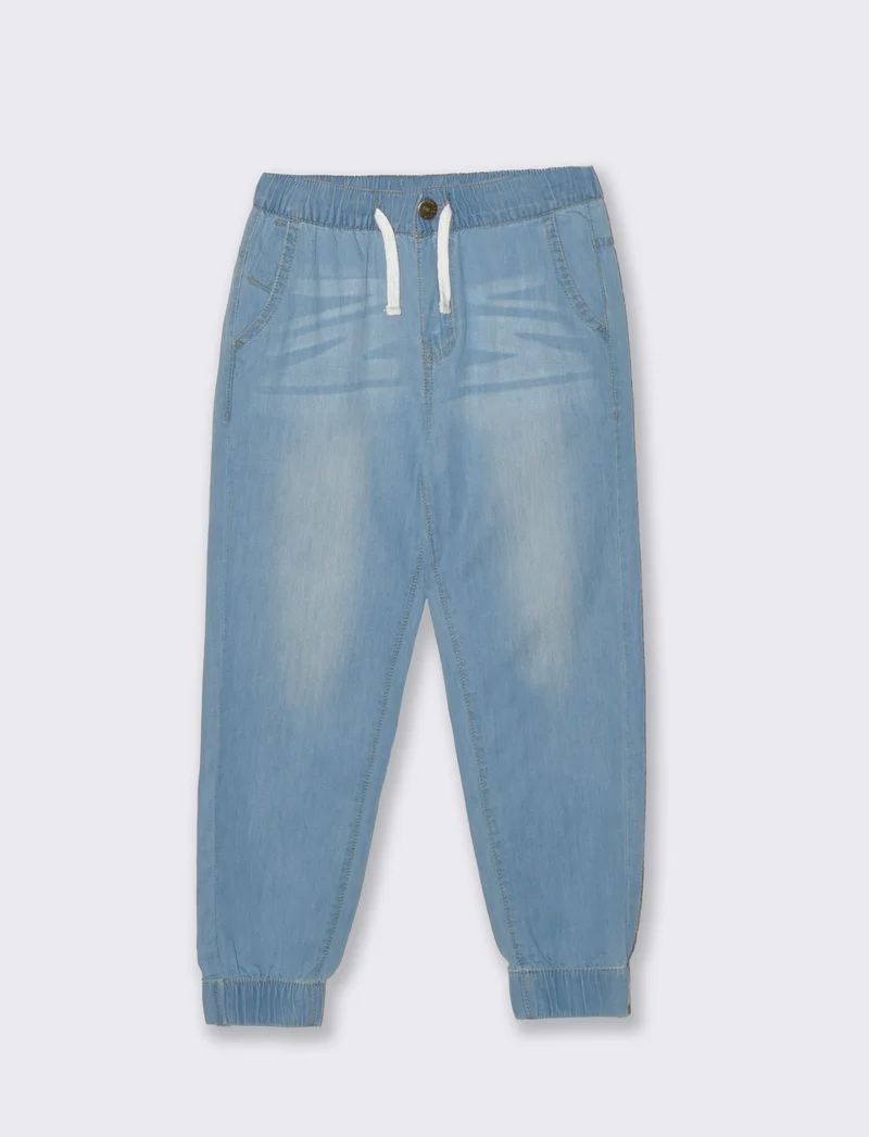 Jogger in Chambray per uno stile casual - Denim chiaro