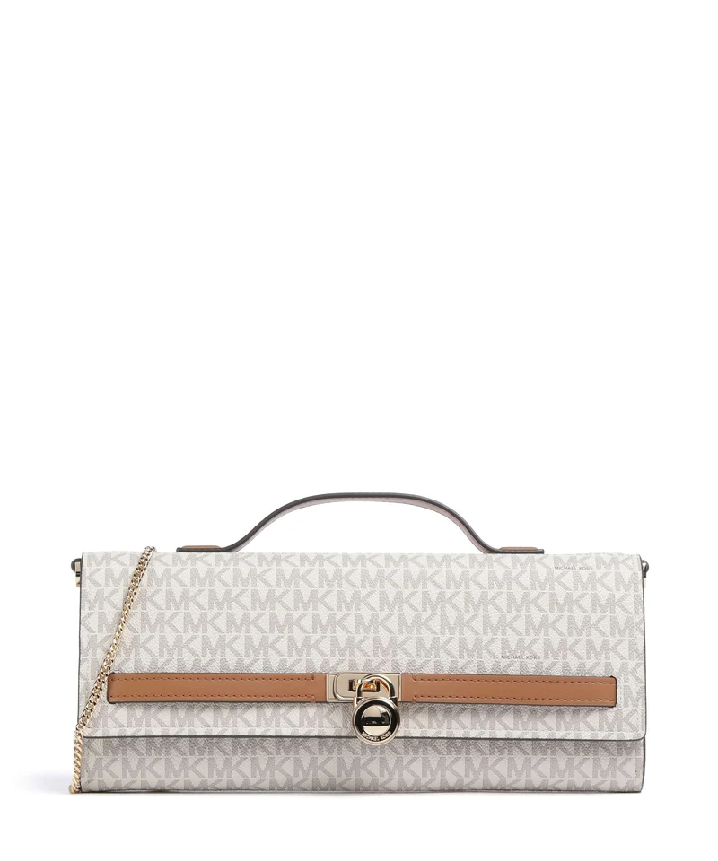 Michael Kors Hamilton Moderne Medium Borsa a spalla vanilla/acorn