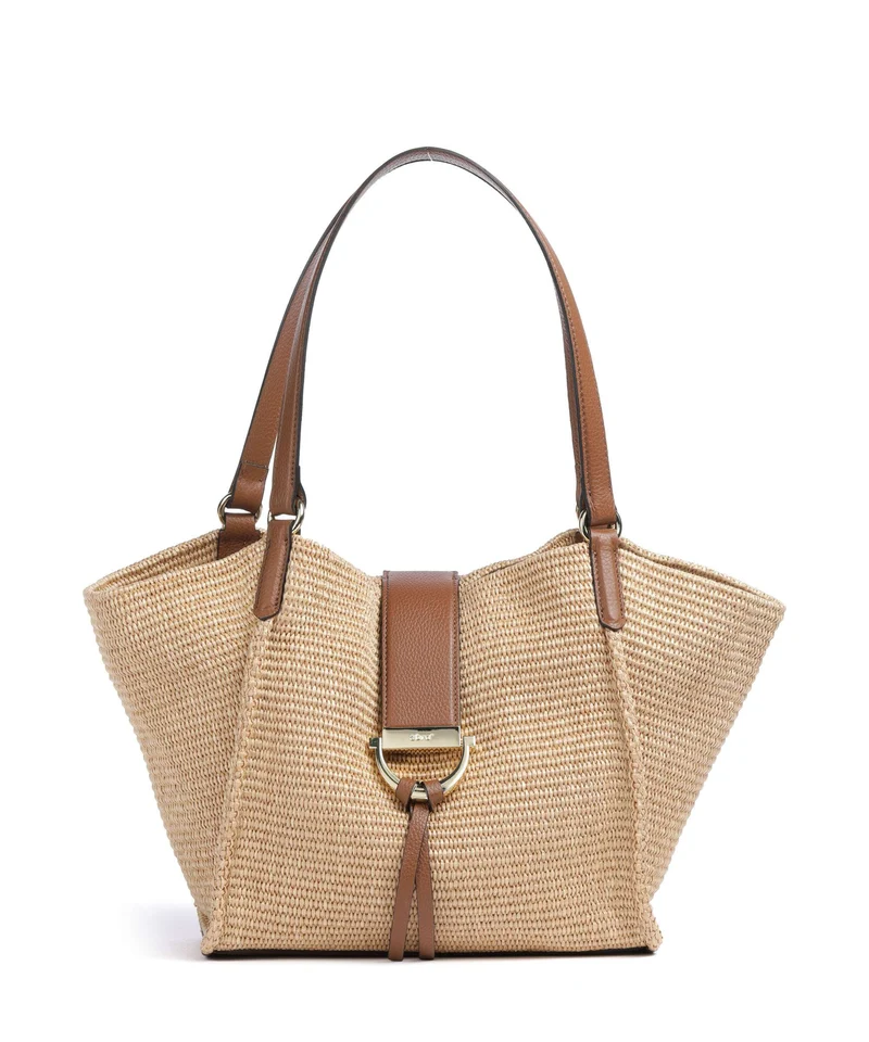 Abro Raffia Classica Temi Borsa shopper natural