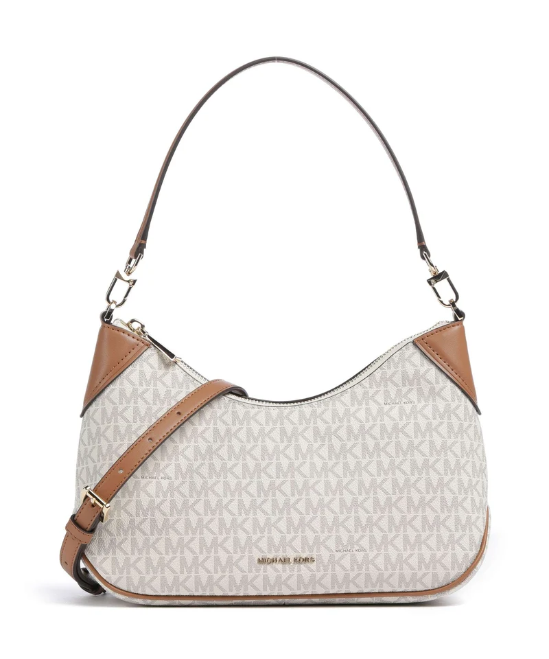 Michael Kors Jet Set Medium Borsa a spalla vanilla/acrn