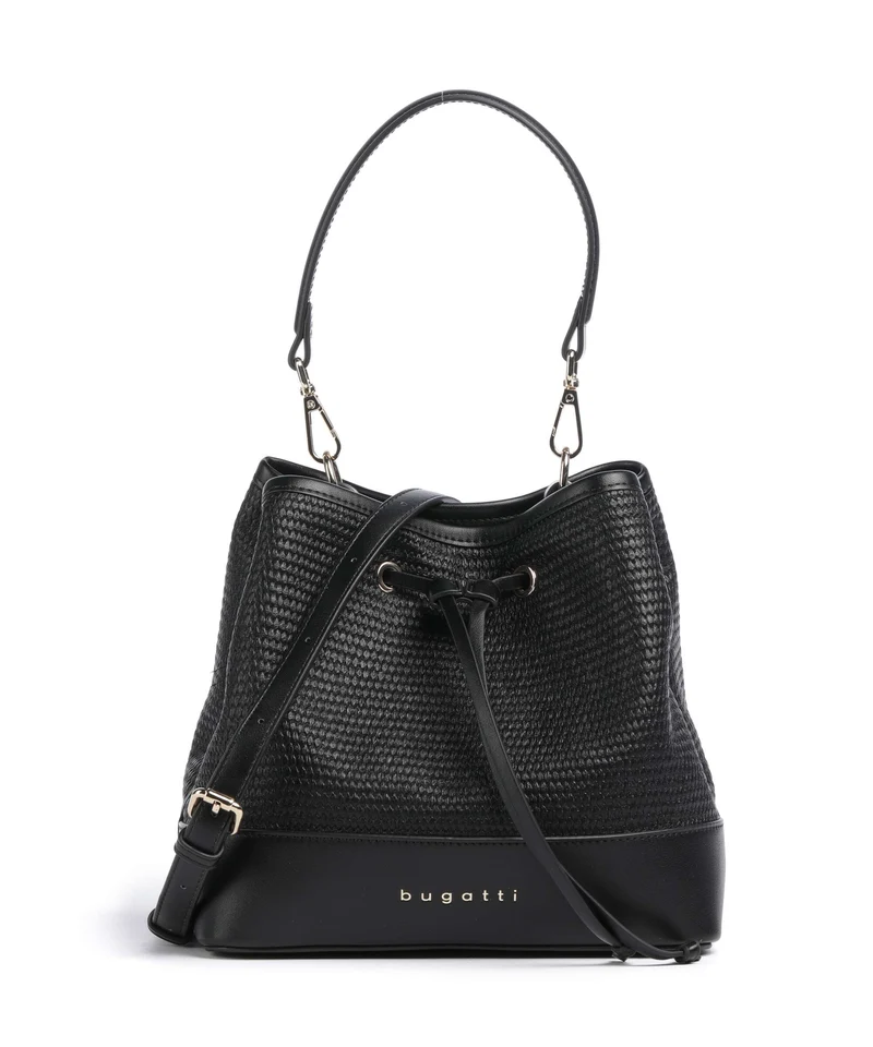 Bugatti Isa Borsa a secchiello schwarz