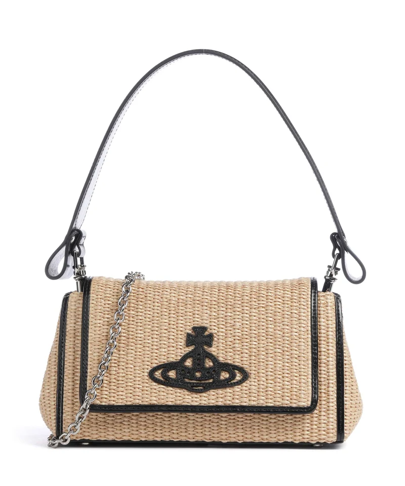 Vivienne Westwood Hazel Medium Borsa a spalla natural
