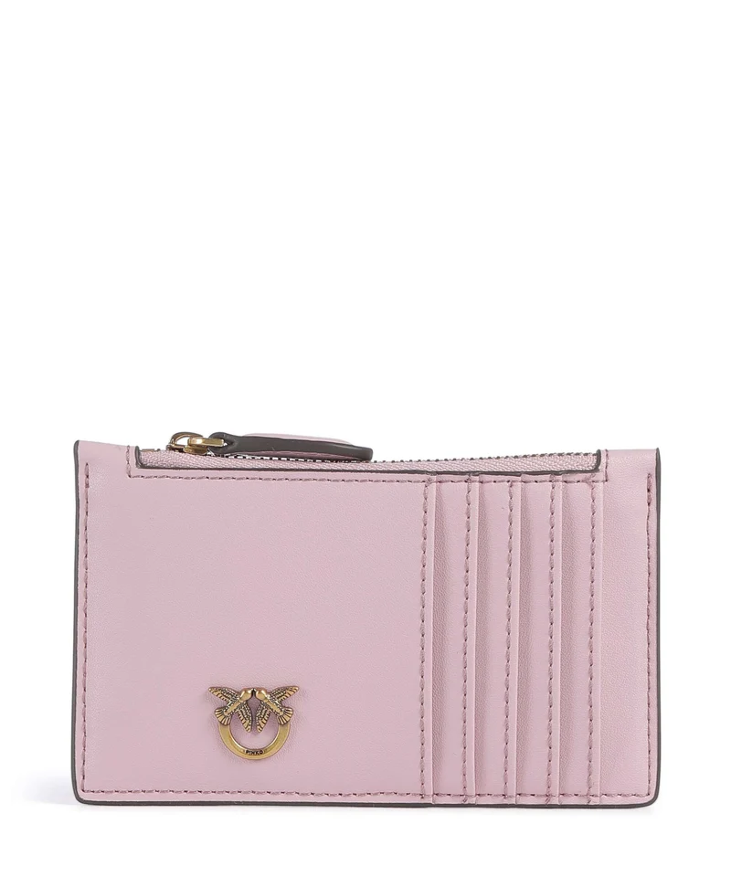 Pinko Airone Porta carte di credito rosa chiaro/antique gold