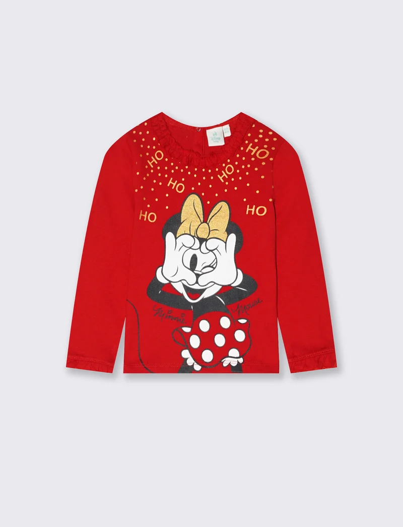 Maglietta natalizia Minnie - Rosso