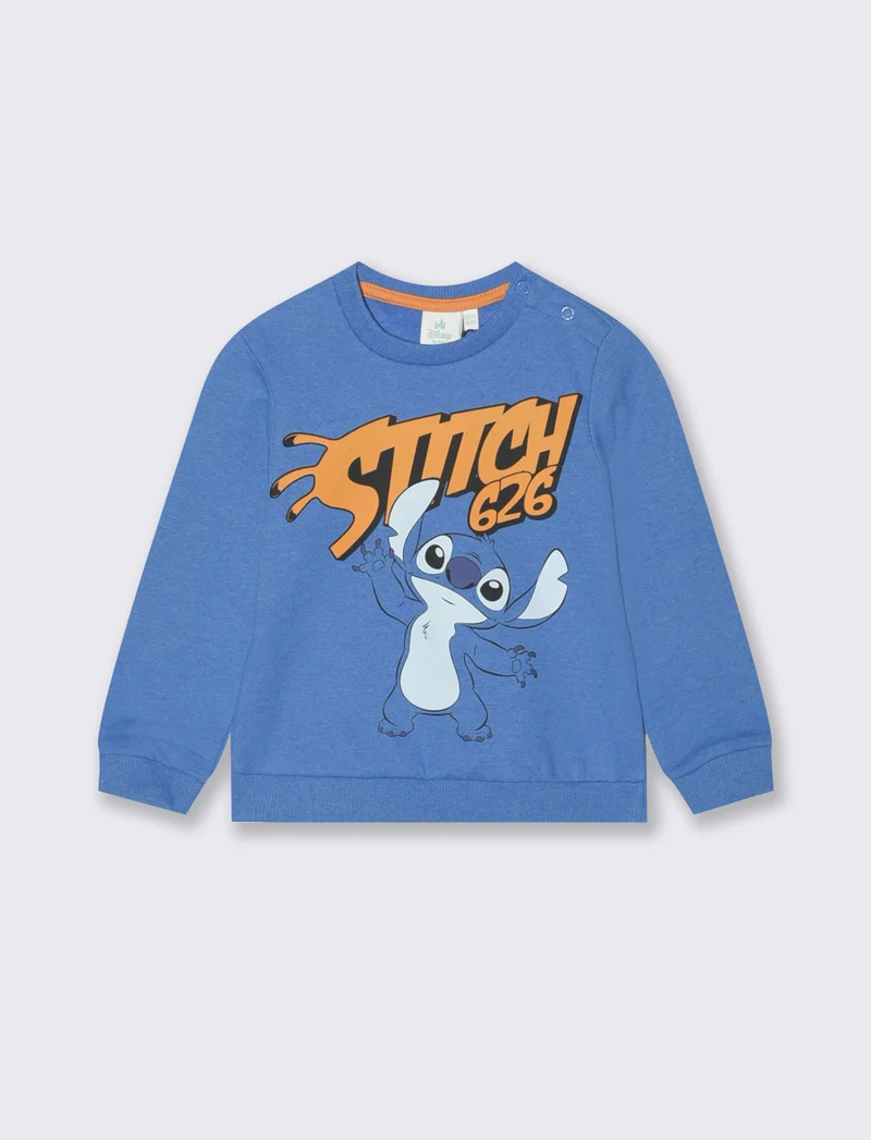 Felpa Stitch - Blu cobalto