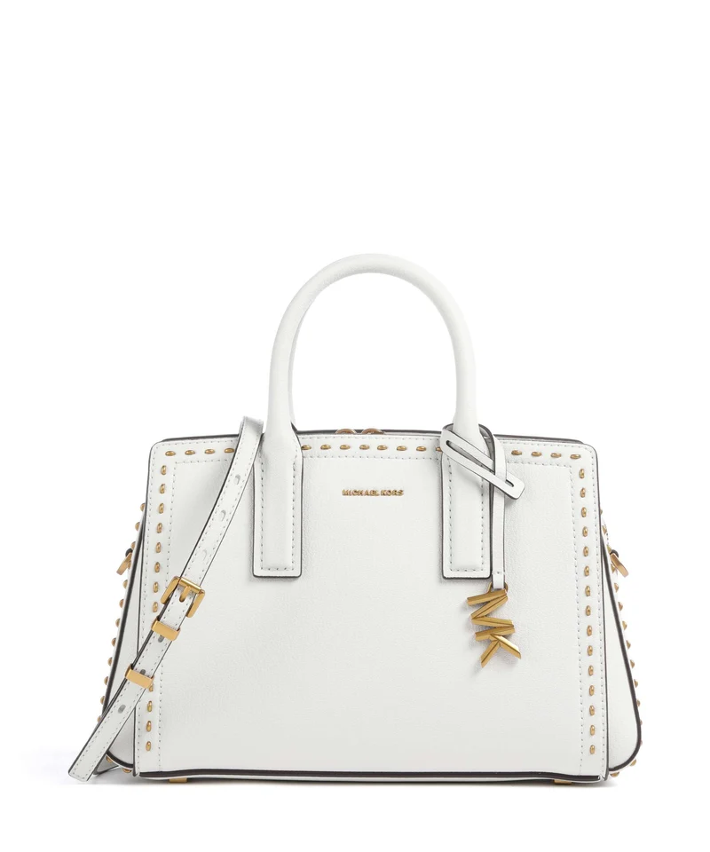 Michael Kors Laila Small Borsa a mano optic white
