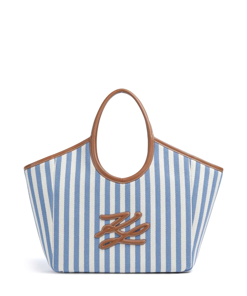 Karl Lagerfeld K/Autograph Borsa shopper silver lake blue