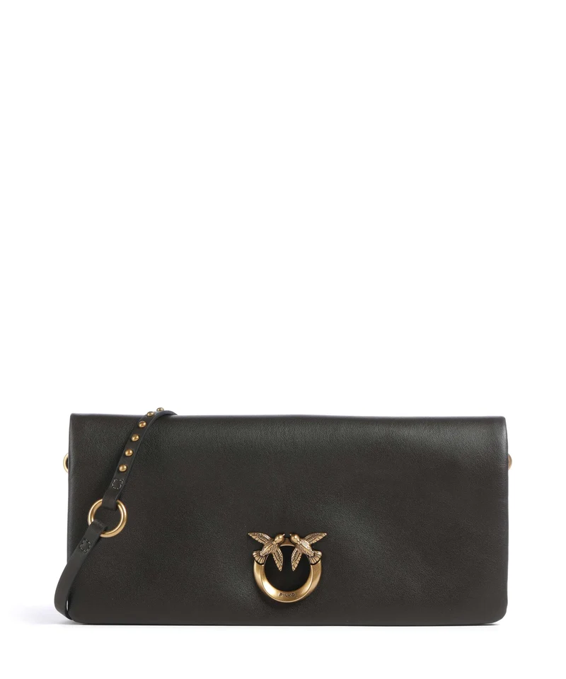 Pinko Click Soft Classic Borsa a tracolla verde fango/antique gold