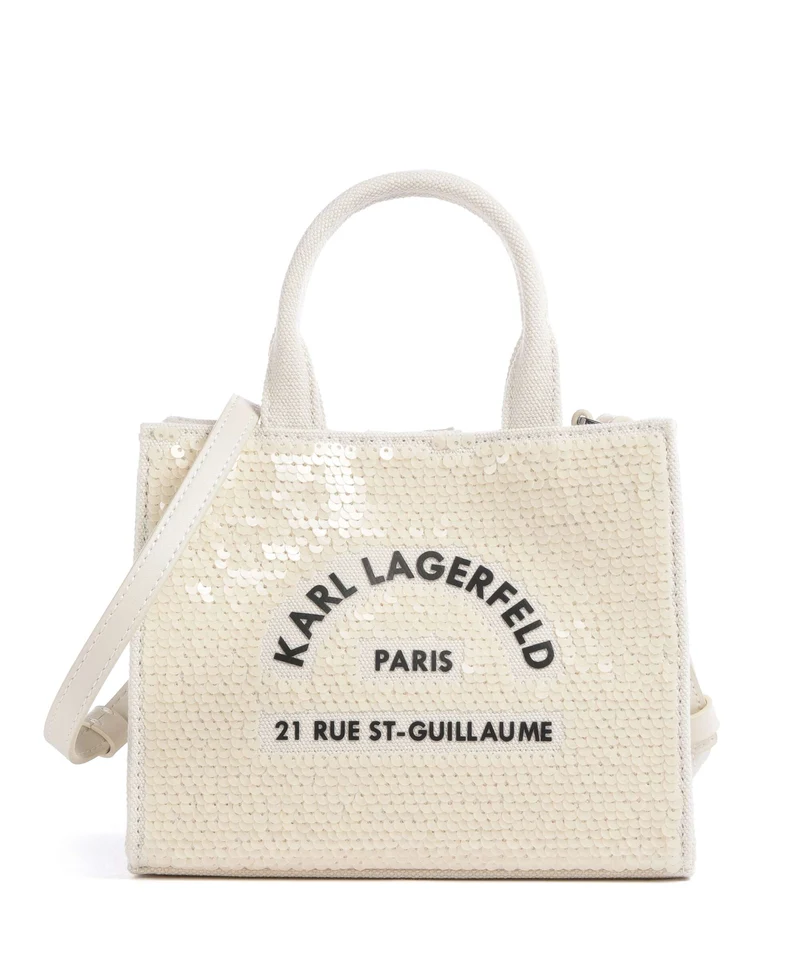 Karl Lagerfeld K/Rue St Guillaume Mini Borsa a tracolla natural