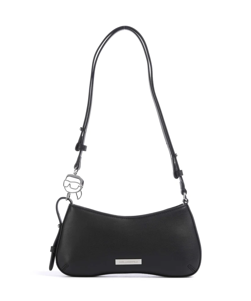 Karl Lagerfeld Ikon Smooth Borsa a spalla black