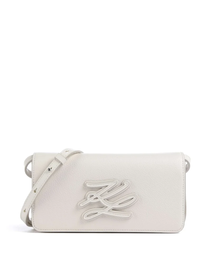 Karl Lagerfeld K/Autograph Mini Borsa a tracolla off white