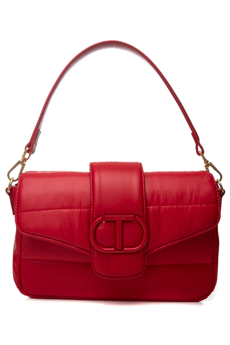 Borsa Twinset Amie Ski Th Da Donna Rossa In Nylon Trapuntato