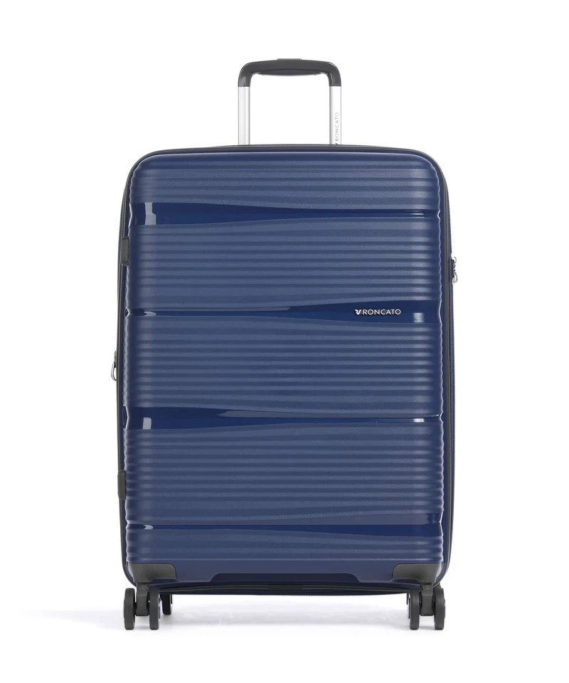 Roncato R-Lite Valigia trolley (4 ruote) blu notte