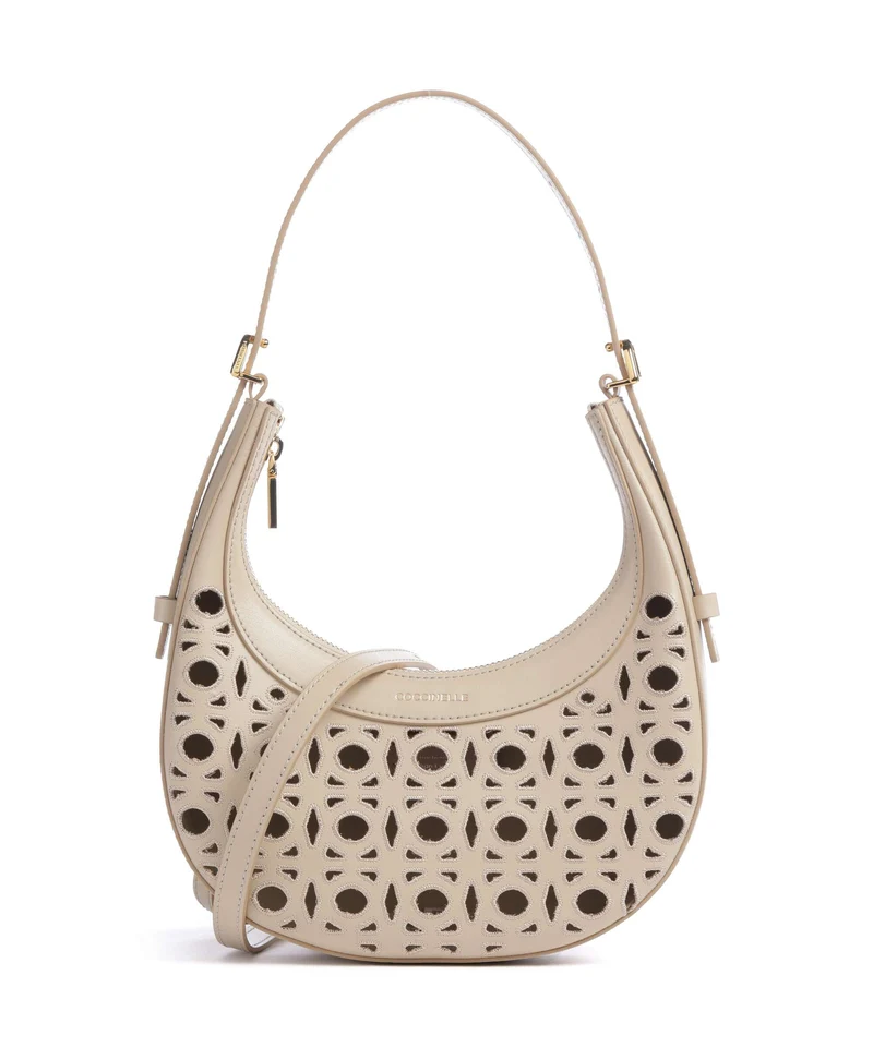 Coccinelle Whisper Monogram Sangallo Borsa a spalla sandshell