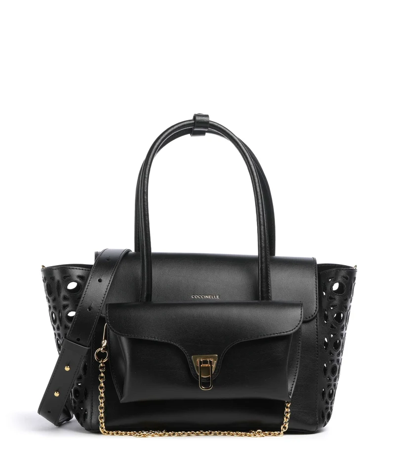 Coccinelle Beat Double Monogram Borsa a mano noir