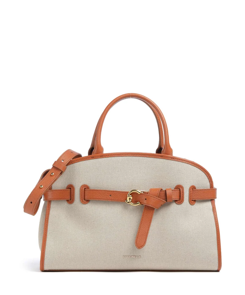 Coccinelle Sabine Canvas Borsa a mano natural/crab