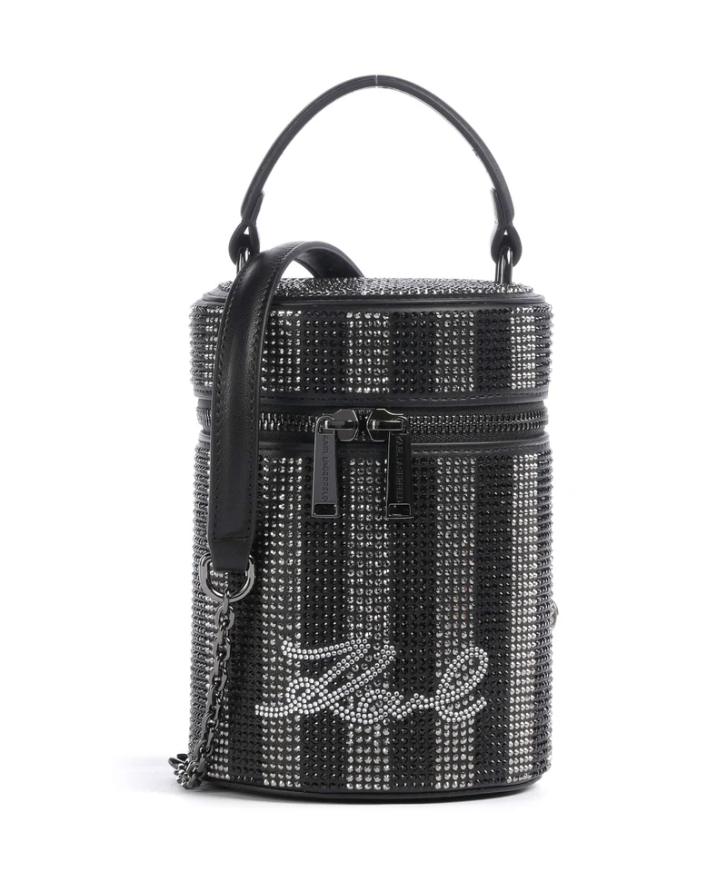 Karl Lagerfeld K/Soiree Borsa a secchiello black embellishment