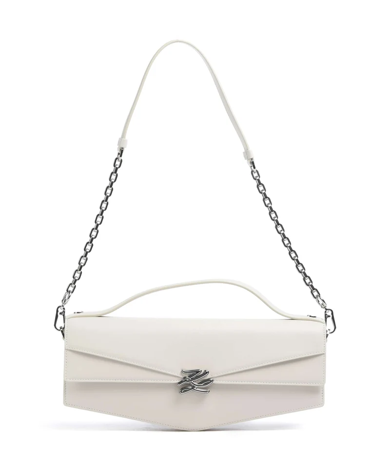 Karl Lagerfeld K/Studio Autograph Borsa a spalla off white
