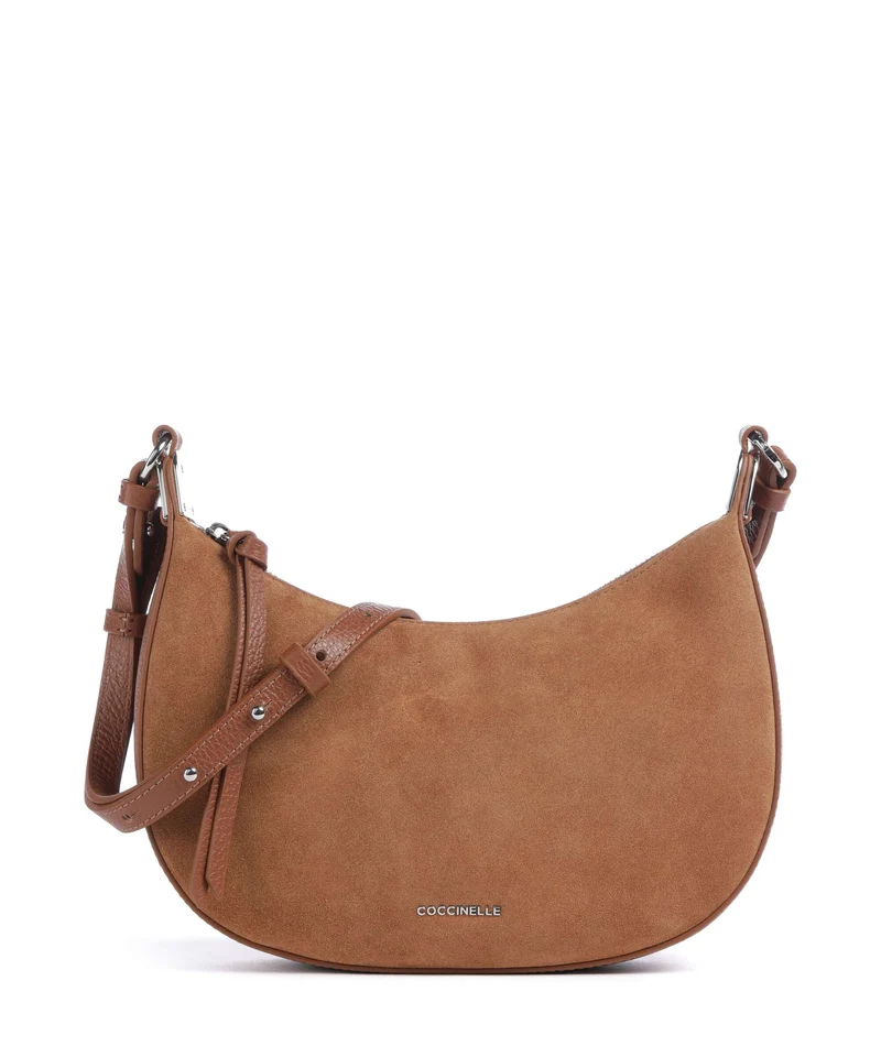 Coccinelle Fujiko Suede Borsa a tracolla cognac