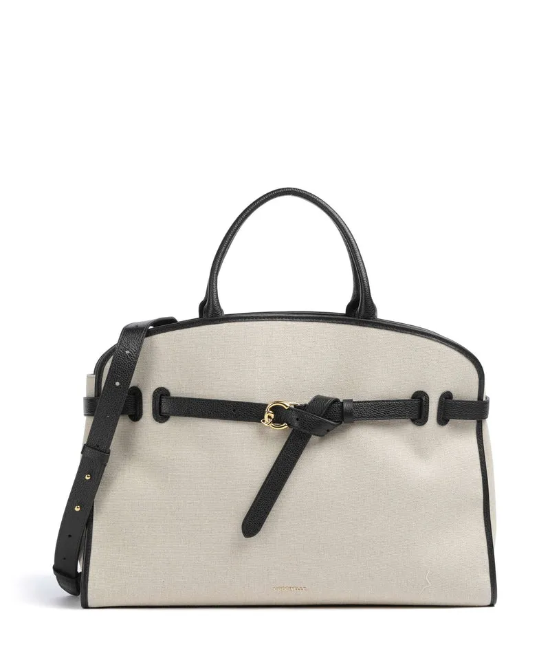 Coccinelle Sabine Canvas Borsa a mano natural/noir