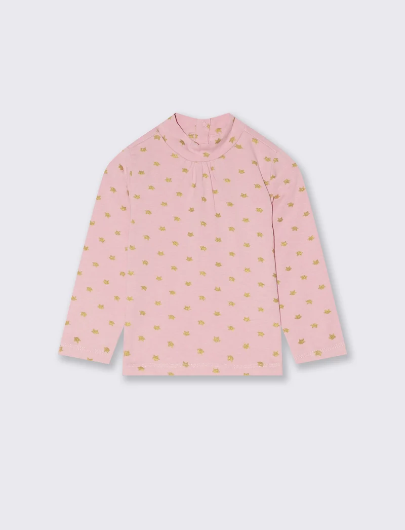 Lupetto con stampa in pasta - Rosa
