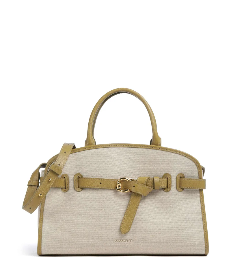 Coccinelle Sabine Canvas Borsa a mano natural/seagrass
