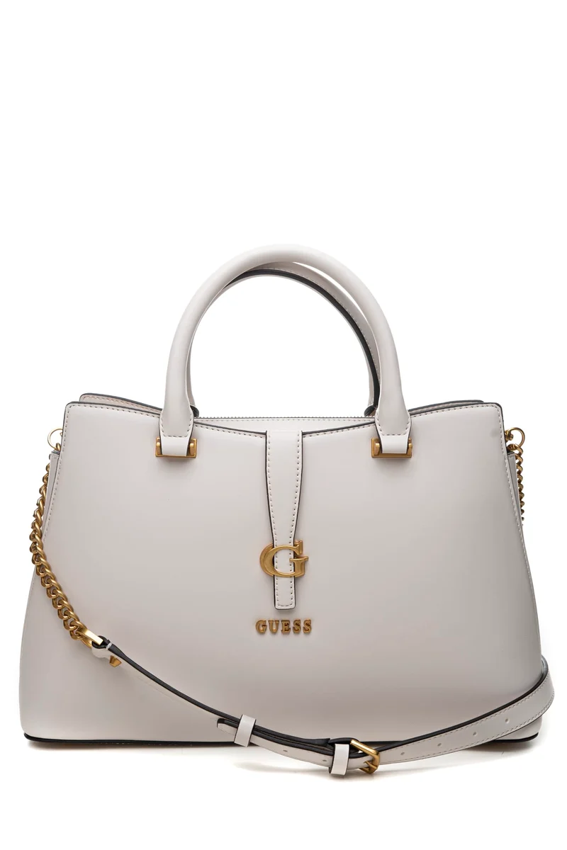 Borsa Guess Kuba Girlfriend Da Donna Avorio In Poliuretano